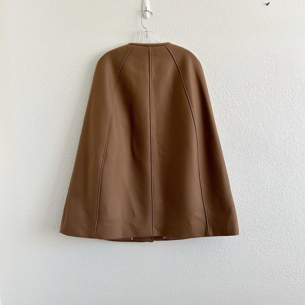 J. Crew Camel Cape Jacket Wool Melton - Picture 5 of 12